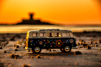 camping sunset