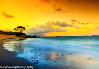 Green island sundown